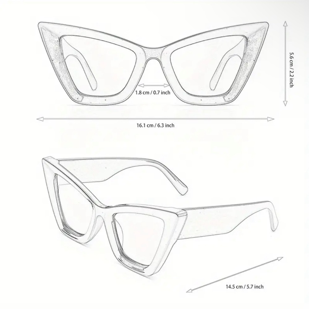 Marble Cat Eye Brown Gradient Tint Sunglasses - Picture 2 of 5